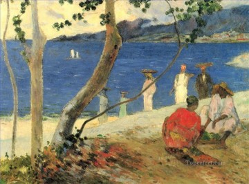 ポール・ゴーギャン Painting - ランスの果物運び トリノまたはシーサイド II ポール・ゴーギャンの風景